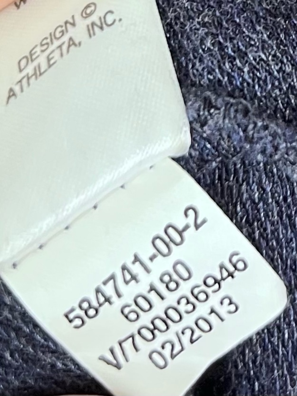 Athleta Blue V-neck Long Sleeve Dress Drawstring Waist Pockets Sz Large Sweater - Picture 10 of 11